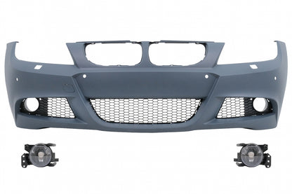 Front Bumper M-Technik Design with fog lights for BMW 3 Series E90 E91 LCI (2008–2011)