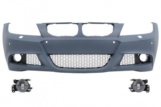 Front Bumper M-Technik Design with fog lights for BMW 3 Series E90 E91 LCI (2008–2011)