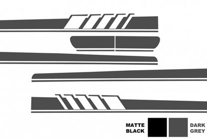 Full Decal Set Dark Grey A45 Design for Mercedes C-Class C205 A205 (2014–Up)