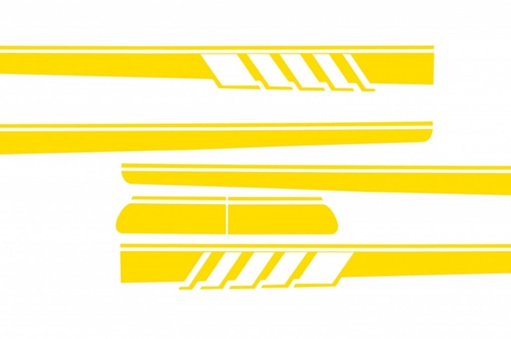 Full Decal Set Matte Yellow for Mercedes C-Class C205 A205 (2014–Up)