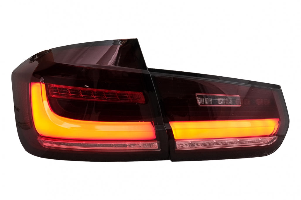 Full LED Bar Taillights Red Clear for BMW 3 Series F30 LHD (2011–2019)