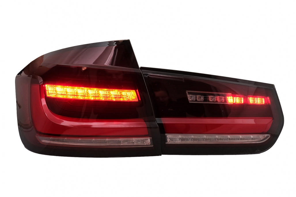 Full LED Bar Taillights Red Clear for BMW 3 Series F30 LHD (2011–2019)