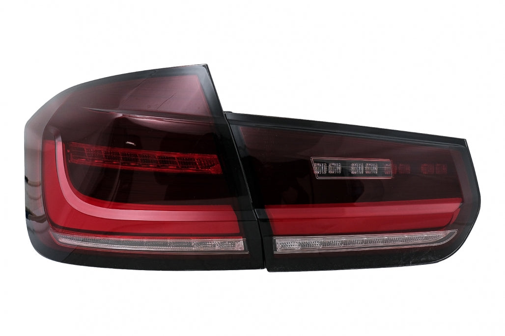 Full LED Bar Taillights Red Clear for BMW 3 Series F30 LHD (2011–2019)