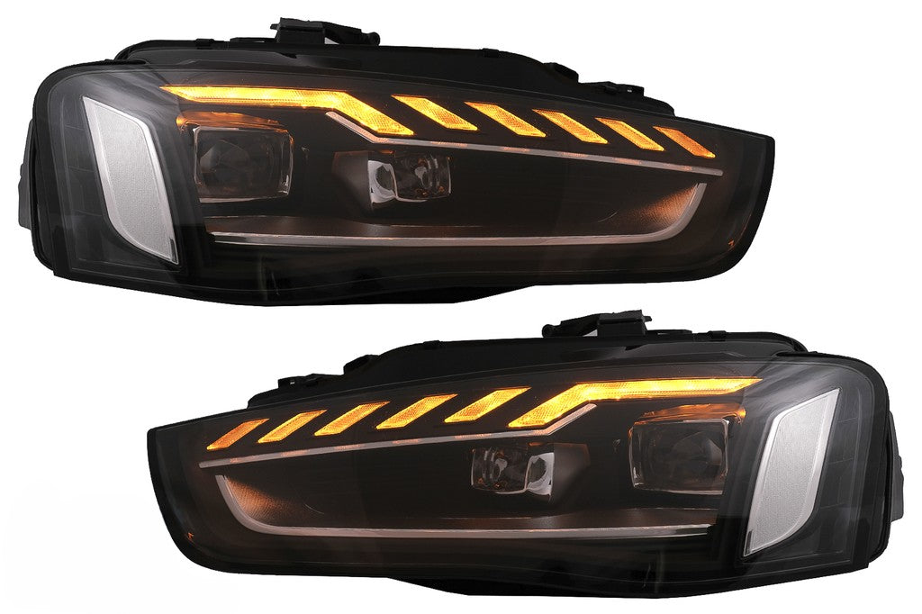 Full LED Headlights A4 B9.5 Design with Dynamic Sequential Turn Signals for Audi A4 B8.5 Facelift (2012–2015)