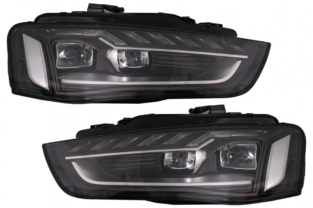 Full LED Headlights A4 B9.5 Design with Dynamic Sequential Turn Signals for Audi A4 B8.5 Facelift (2012–2015)