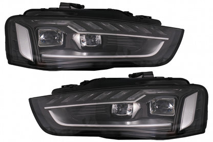 Full LED Headlights A4 B9.5 Design with Dynamic Sequential Turn Signals for Audi A4 B8.5 Facelift (2012–2015)