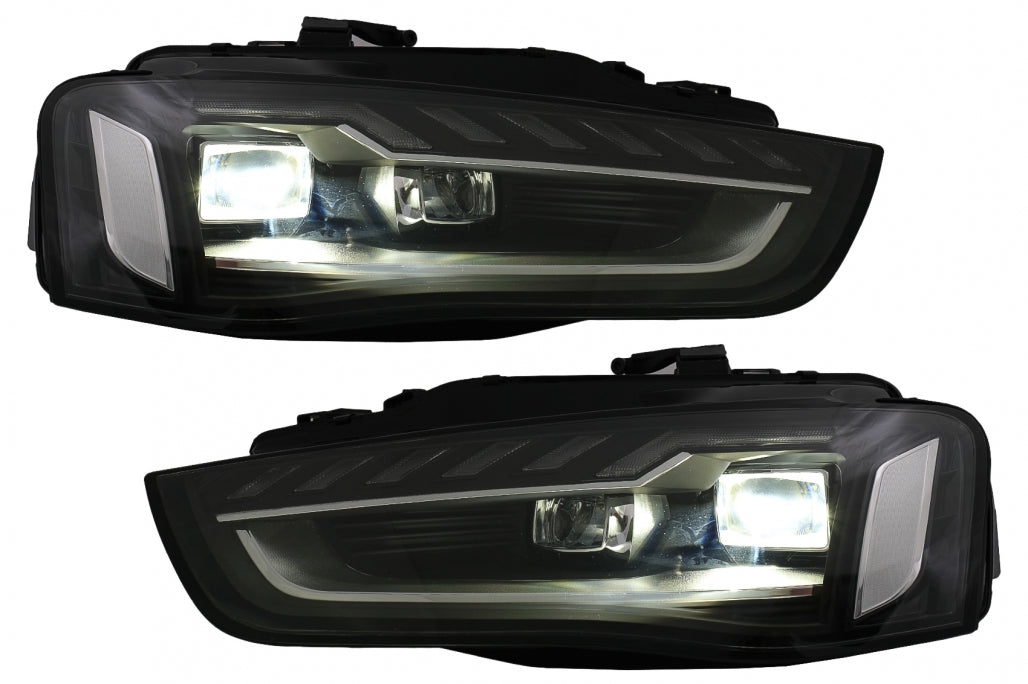 Full LED Headlights A4 B9.5 Design with Dynamic Sequential Turn Signals for Audi A4 B8.5 Facelift (2012–2015)