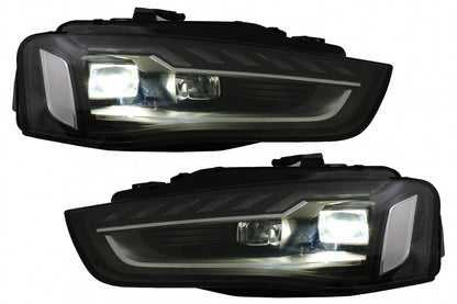 Full LED Headlights A4 B9.5 Design with Dynamic Sequential Turn Signals for Audi A4 B8.5 Facelift (2012–2015)
