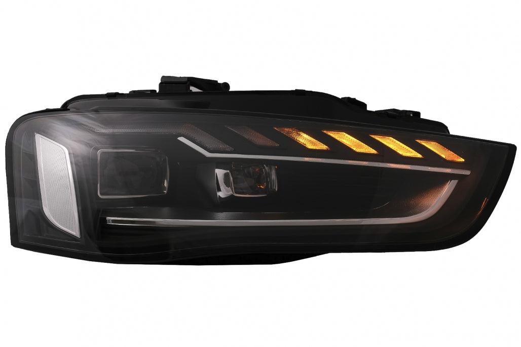 Full LED Headlights A4 B9.5 Design with Dynamic Sequential Turn Signals for Audi A4 B8.5 Facelift (2012–2015)
