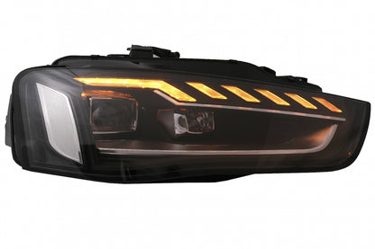 Full LED Headlights A4 B9.5 Design with Dynamic Sequential Turn Signals for Audi A4 B8.5 Facelift (2012–2015)