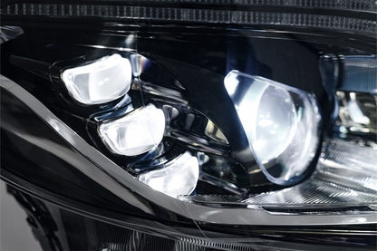 Full LED Headlights Black Dynamic Turning Lights for Mercedes V-Class Vito W447 (2014-2024)