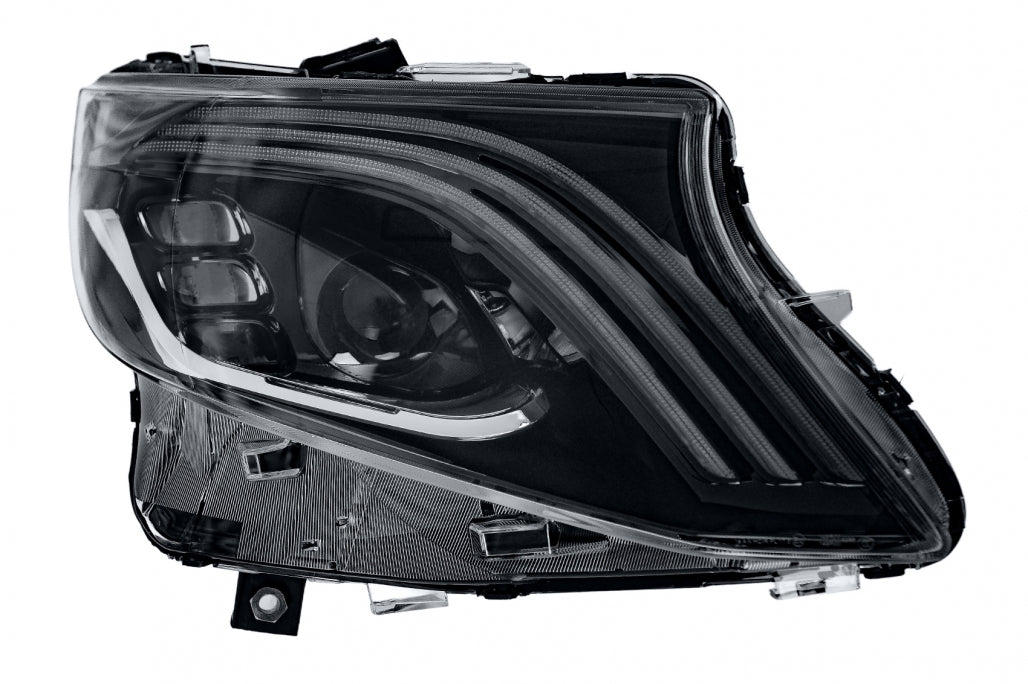 Full LED Headlights Black Dynamic Turning Lights for Mercedes V-Class Vito W447 (2014-2024)