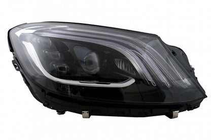 Full LED Headlights Black for Mercedes S-Class W222 (2013–2020) Facelift Conversion