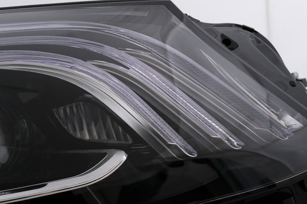 Full LED Headlights Black for Mercedes S-Class W222 (2013–2020) Facelift Conversion