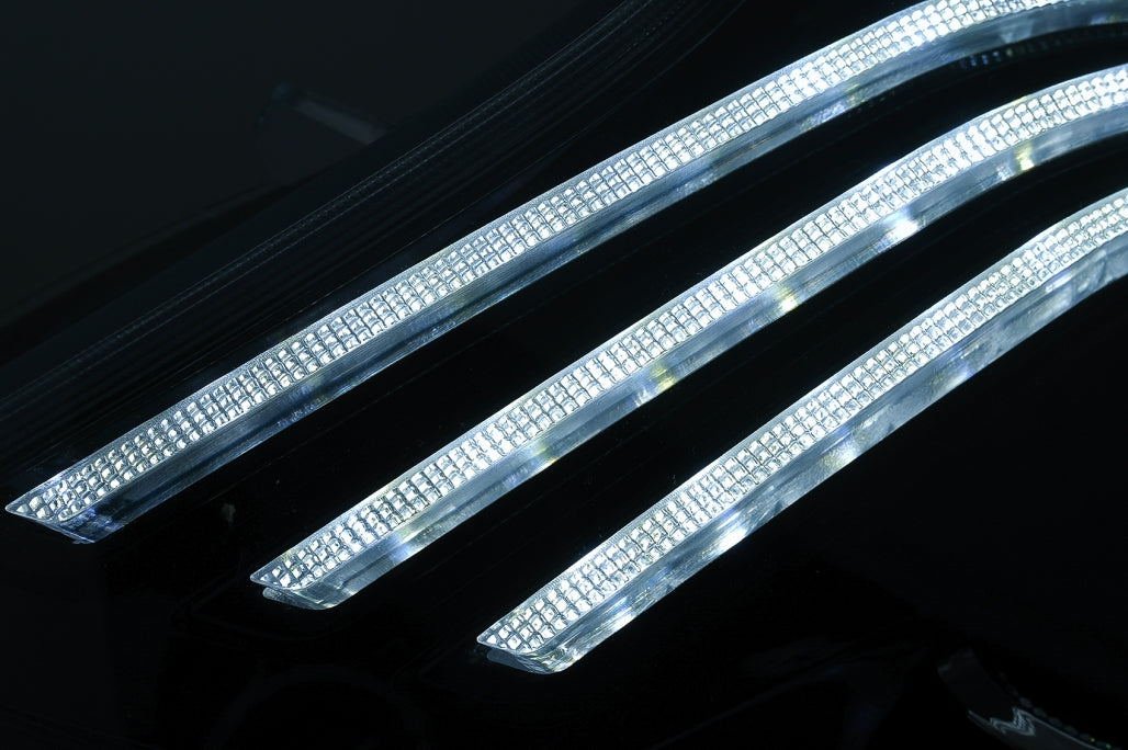 Full LED Headlights Black for Mercedes V-Class W447 (2016–2020) Halogen LHD