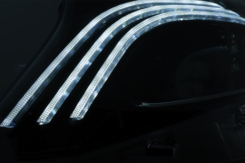 Full LED Headlights Black for Mercedes V-Class W447 (2016–2020) Halogen LHD
