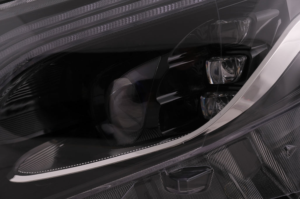Full LED Headlights Black for Mercedes V-Class W447 (2016–2020) Halogen LHD