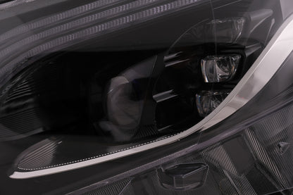 Full LED Headlights Black for Mercedes V-Class W447 (2016–2020) Halogen LHD