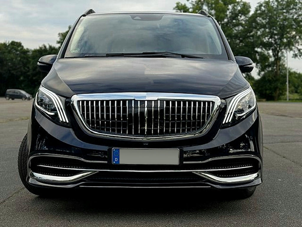 Full LED Headlights Black for Mercedes V-Class W447 (2016–2020) Halogen LHD