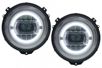 Full LED Headlights Chrome Facelift 2018 Design for Mercedes G-Class W463 (2005–2017)