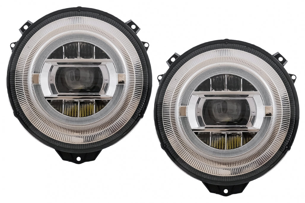 Full LED Headlights Chrome Facelift 2018 Design for Mercedes G-Class W463 (2005–2017)