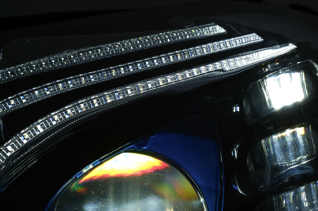 Full LED Headlights W222 Design for Mercedes C-Class W205 S205 (2014–2020) LHD
