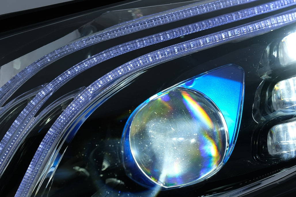 Full LED Headlights W222 Design for Mercedes C-Class W205 S205 (2014–2020) LHD