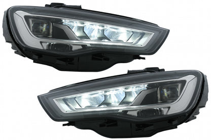 Full LED Headlights with Sequential Turning Lights for Audi A3 8V Pre-Facelift 2013–2016 LHD