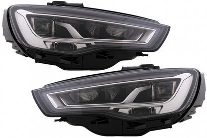 Full LED Headlights with Sequential Turning Lights for Audi A3 8V Pre-Facelift 2013–2016 LHD