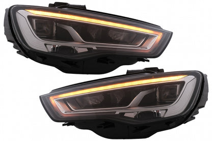 Full LED Headlights with Sequential Turning Lights for Audi A3 8V Pre-Facelift 2013–2016 LHD