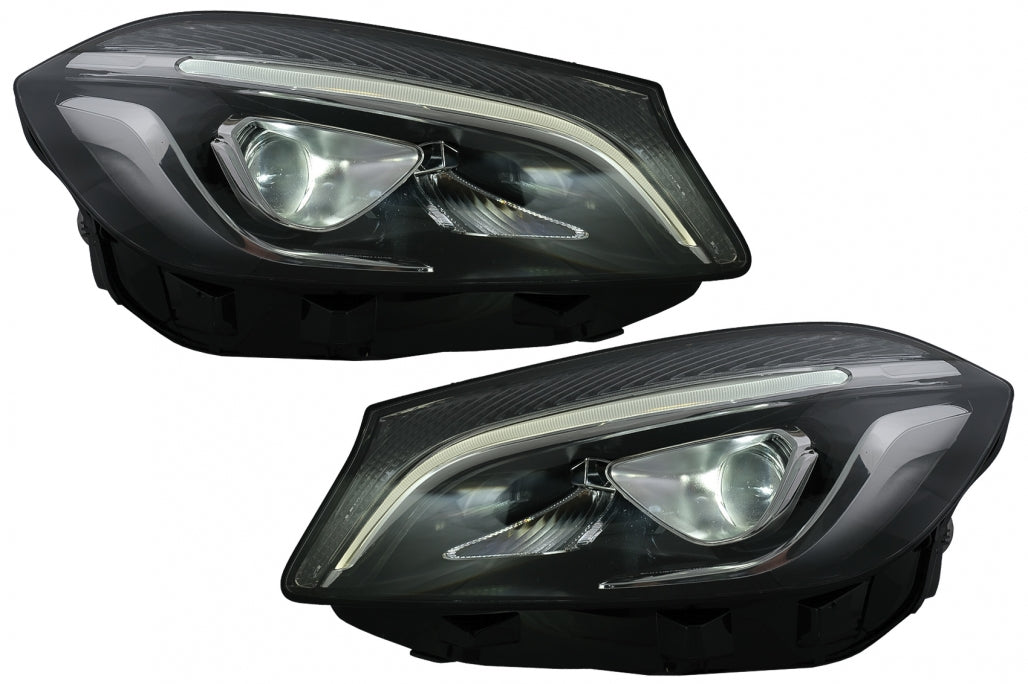 Full LED Headlights for Mercedes A-Class W176 (2012–2018) Halogen Models LHD