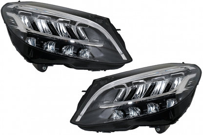 Full LED Headlights for Mercedes C-Class W205 S205 Facelift LHD (2019–Up)