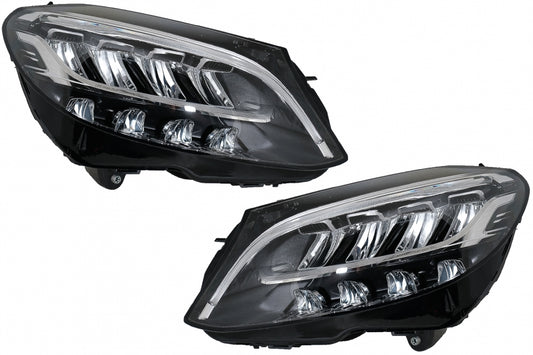 Full LED Headlights for Mercedes C-Class W205 S205 Facelift LHD (2019–Up)