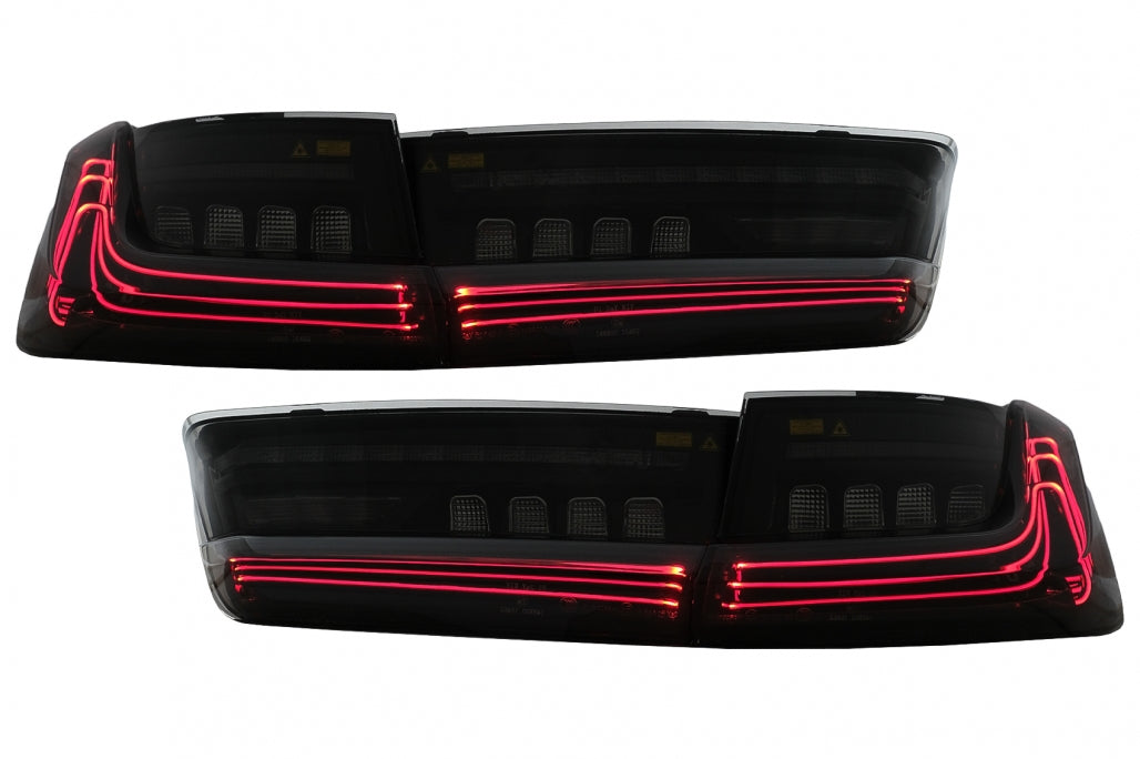 Full LED Taillights Black Laser Look for BMW 3 Series G20 Sedan (2018–2022)
