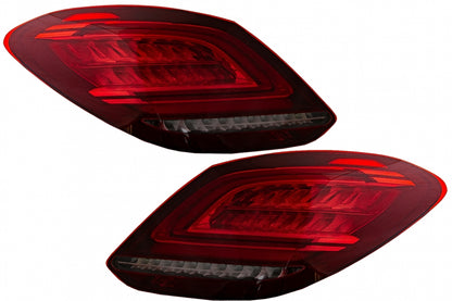 Full LED Taillights Facelift Design for Mercedes C-Class W205 Sedan (2014–2018)