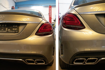 Full LED Taillights Facelift Design for Mercedes C-Class W205 Sedan (2014–2018)