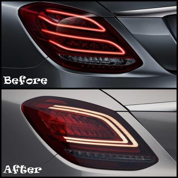 Full LED Taillights Facelift Design for Mercedes C-Class W205 Sedan (2014–2018)