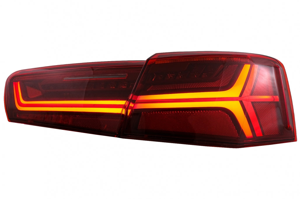 Full LED Taillights Facelift Design with Sequential Indicators for Audi A6 C7 Limousine (2011–2014)