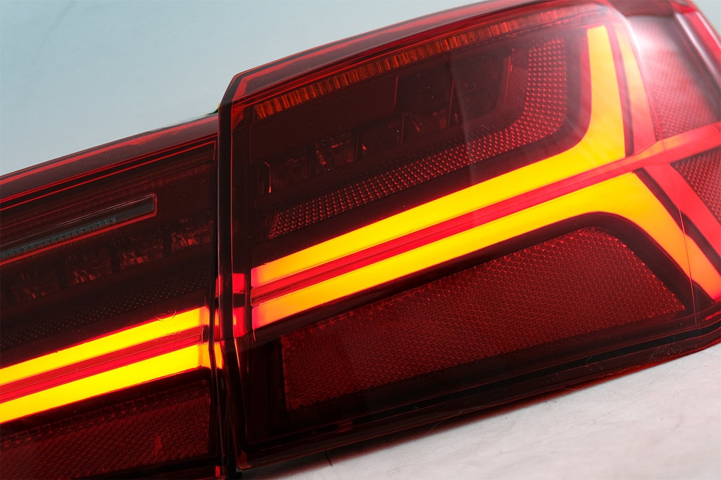 Full LED Taillights Facelift Design with Sequential Indicators for Audi A6 C7 Limousine (2011–2014)