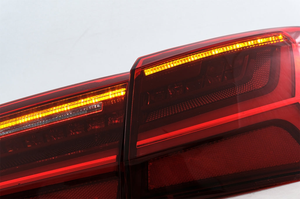 Full LED Taillights Facelift Design with Sequential Indicators for Audi A6 C7 Limousine (2011–2014)