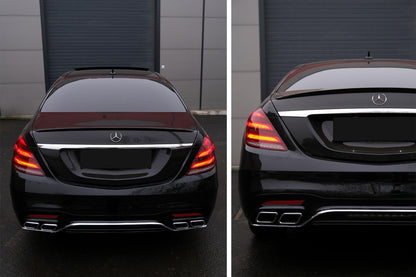 Full LED Taillights Facelift Design with Sequential Turn Signals for Mercedes S-Class W222 (2013–2017)
