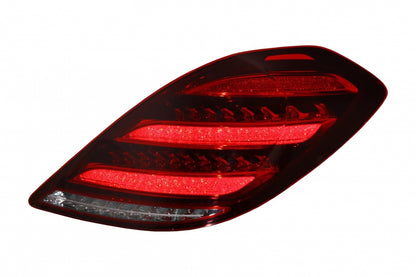 Full LED Taillights Facelift Design with Sequential Turn Signals for Mercedes S-Class W222 (2013–2017)