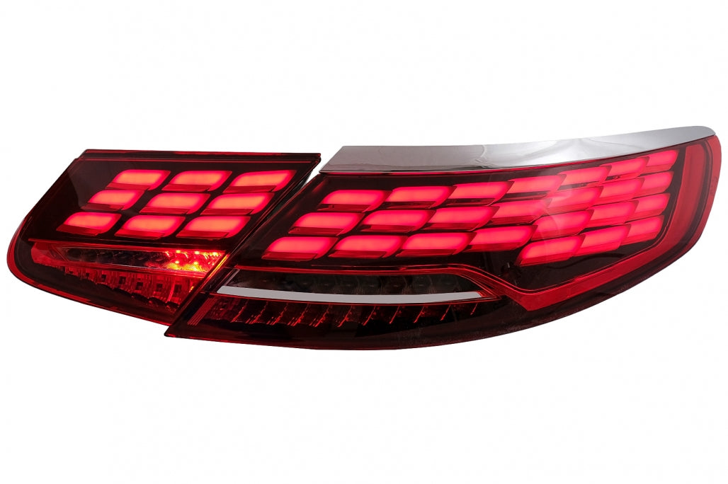 Full LED Taillights Facelift S63 S65 Design for Mercedes S-Class C217 A217 (2015–2017)