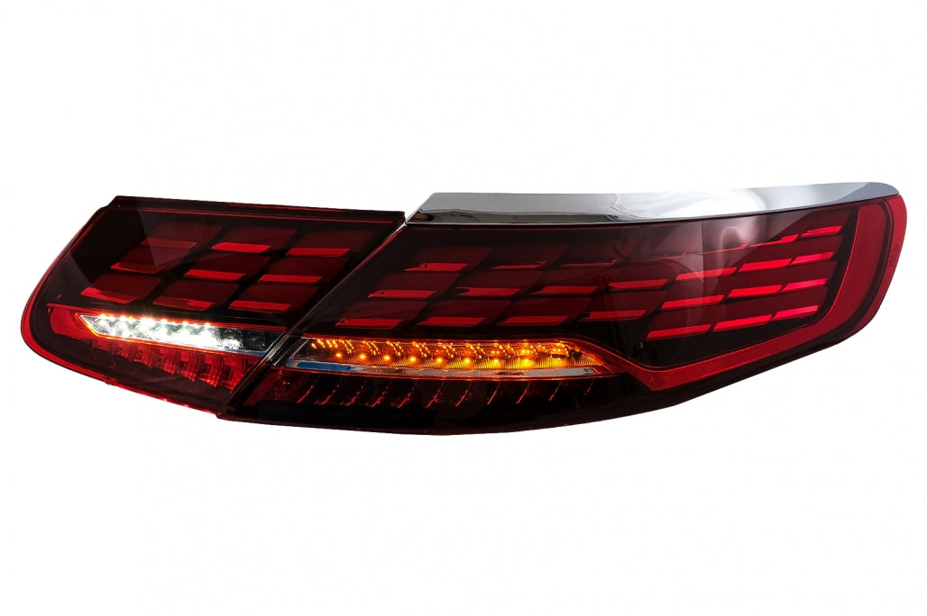 Full LED Taillights Facelift S63 S65 Design for Mercedes S-Class C217 A217 (2015–2017)
