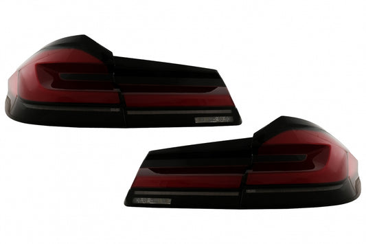 Full LED Taillights LCI Black Line Style for BMW 5 Series G30 Sedan (2017–2019) Static Turn