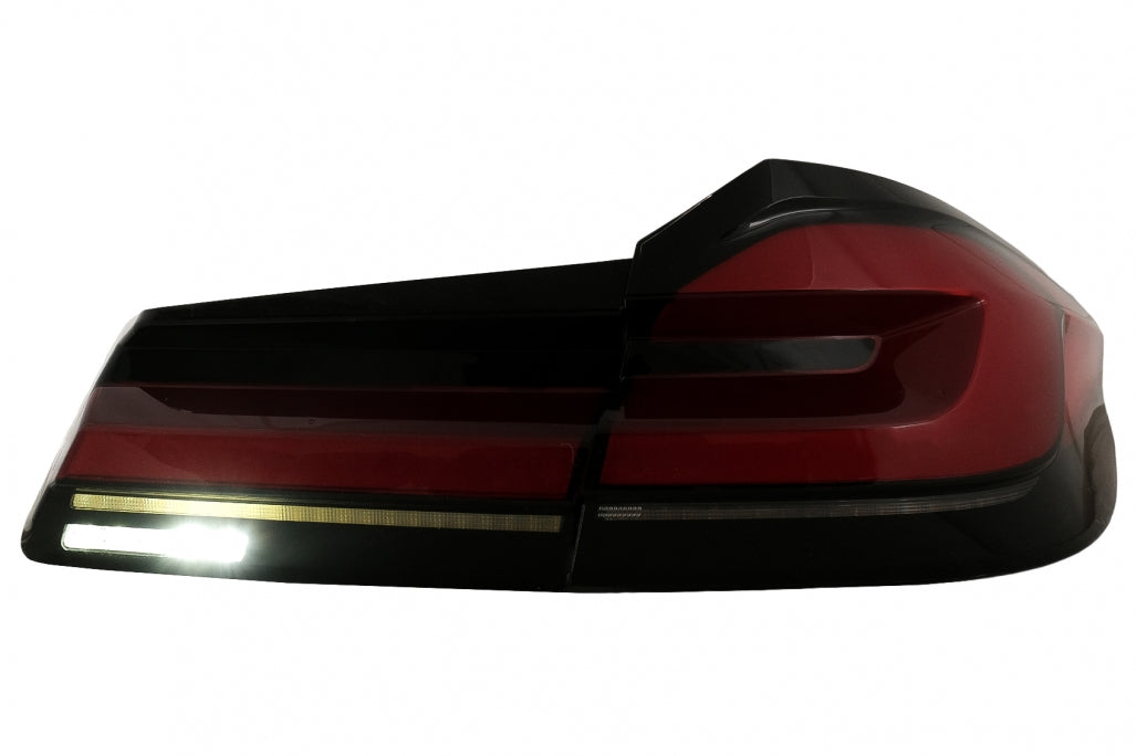 Full LED Taillights LCI Black Line Style for BMW 5 Series G30 Sedan (2017–2019) Static Turn