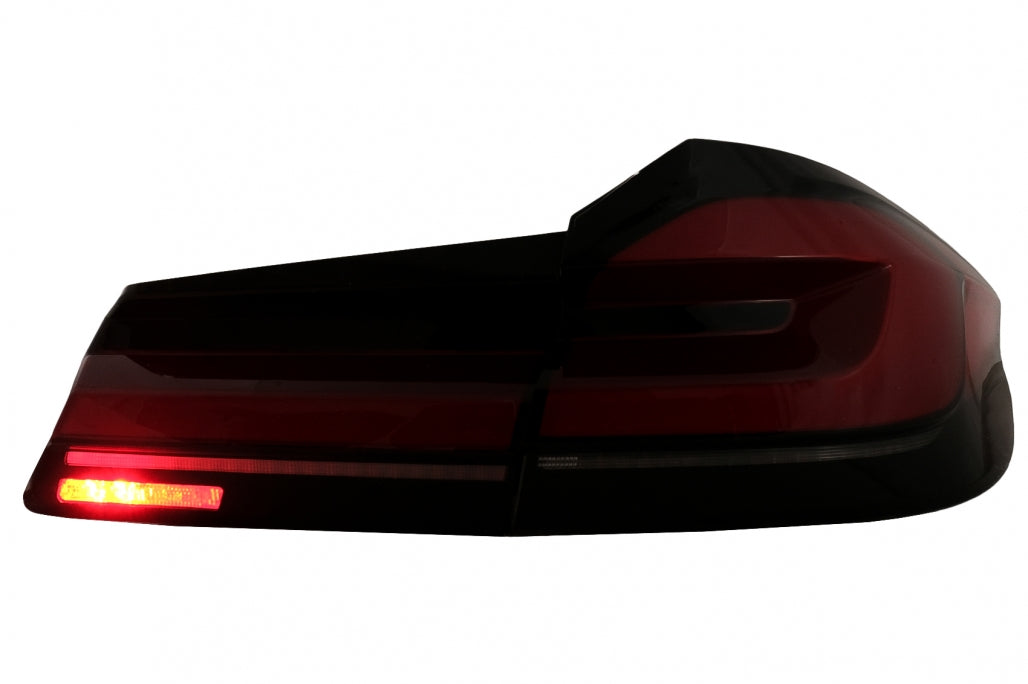 Full LED Taillights LCI Black Line Style for BMW 5 Series G30 Sedan (2017–2019) Static Turn