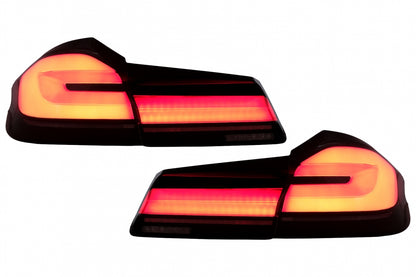 Full LED Taillights LCI Black Line Style for BMW 5 Series G30 Sedan (2017–2019) Static Turn