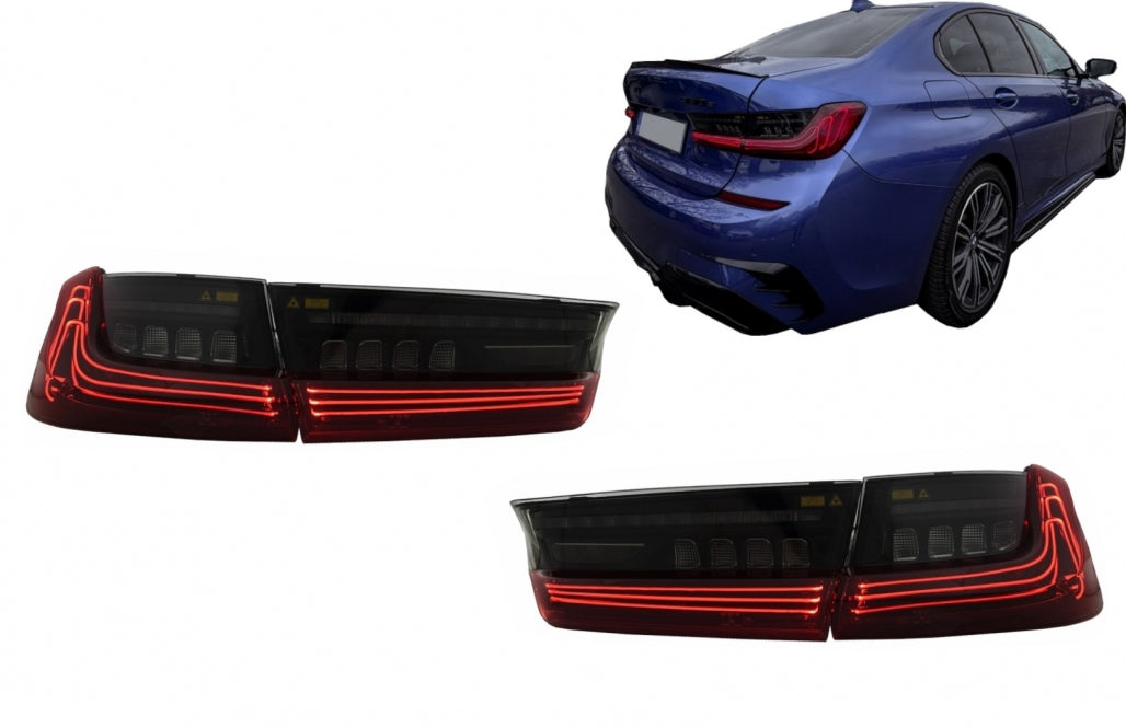 Full LED Taillights Red Laser Look for BMW 3 Series G20 Sedan (2018–2022)