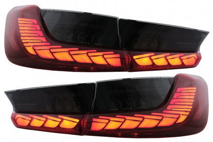 Full LED Taillights Red Smoke for BMW 3 Series G20 G28 M3 G80 Sedan (2018–2022)